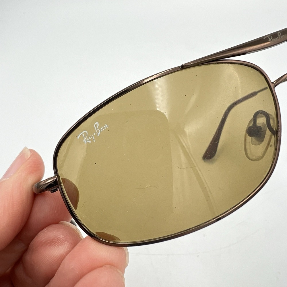Ray Ban RB 8016 Sunglasses 61-13 G15 Brown Lens Metal - Picture 4 of 7